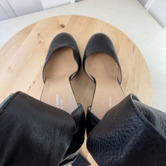 Dries Van Noten Women's Ankle Bow Heel Pump Shoes Black EU 38 1/2 US 8.5 Leather - Picture 9 of 11